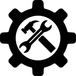 repair icon black